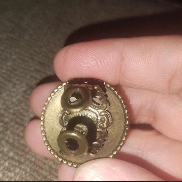 OLLIPOP Coral and Turquoise adjustable floral ring - Picture 3 of 3